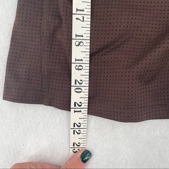LOLE Womens Brown perforated Athletic Spaghetti strap tank top size: Small - Picture 8 of 10